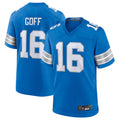 Mdoa D.Lions #16 Jared Goff Blue Game Jersey American Stitched Jerseys
