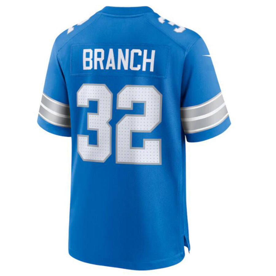 Mdoa D.Lions #32 Brian Branch Blue Game Jersey American Stitched Stitched Jerseys