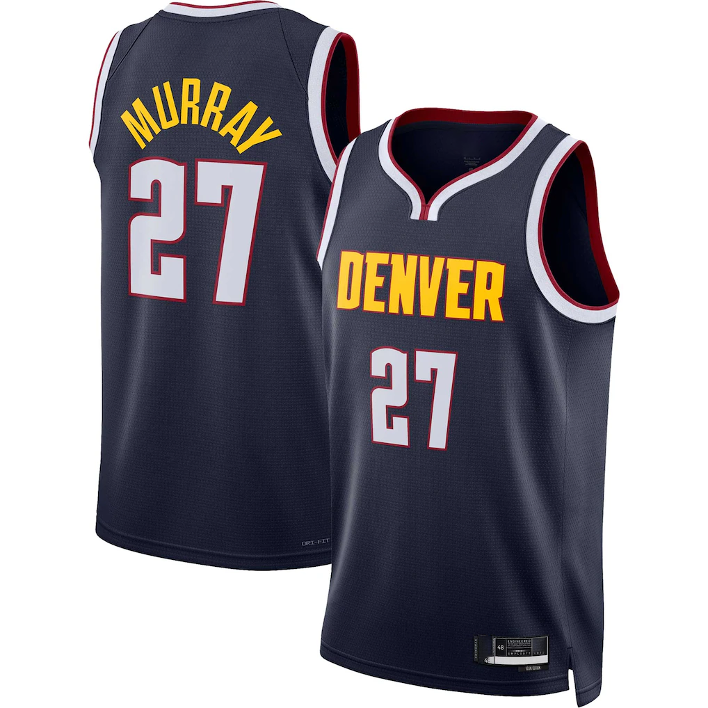 Mdoa D.Nuggets #27 Jamal Murray Navy Swingman Jerseys - Icon Edition