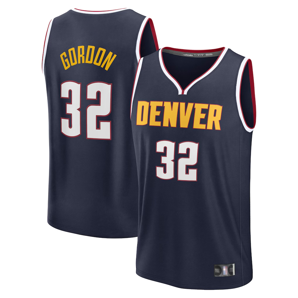 Mdoa D.Nuggets #32 Aaron Gordon Navy Fast Break Replica Player Jerseys - Icon Edition