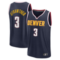Mdoa D.Nuggets #3 Julian Strawther Navy Fast Break Replica Player Jerseys - Icon Edition