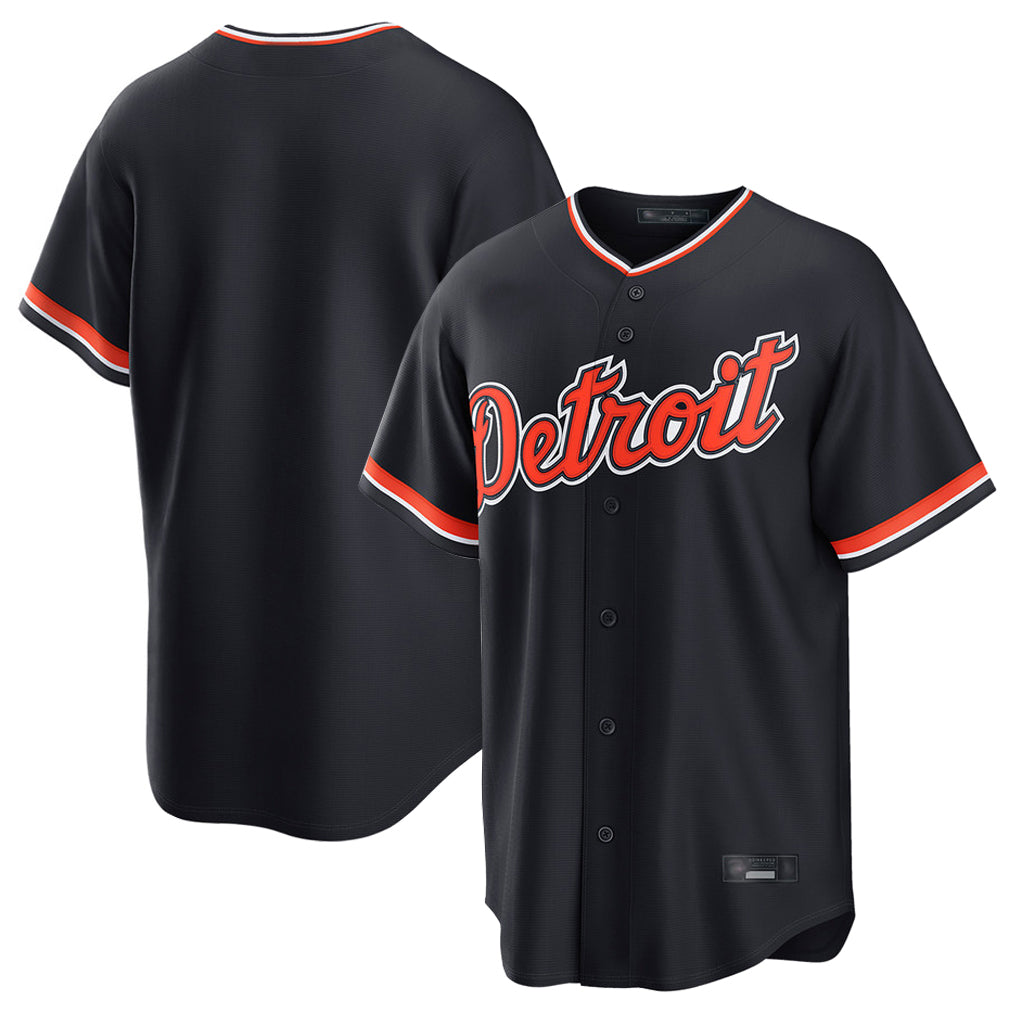 Mdoa D.Tigers Navy Home Game Blank Player Stitched Jerseys
