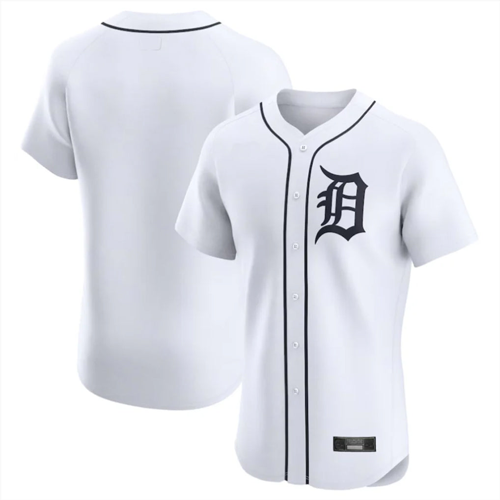 Mdoa D.Tigers White Limited Elite Home Blank Player Stitched Jerseys