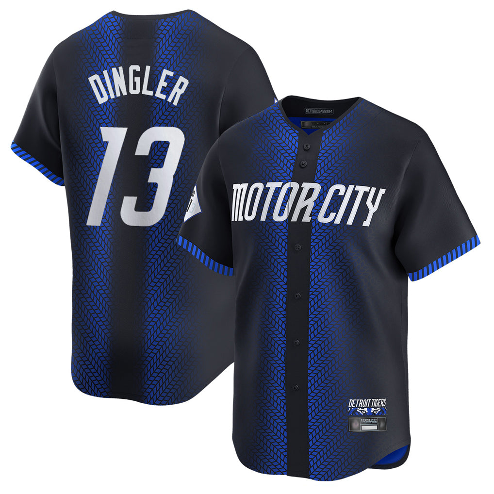 Mdoa D.Tigers #13 Dillon Dingler Player Navy City Connect Home Limited Stitched Jerseys