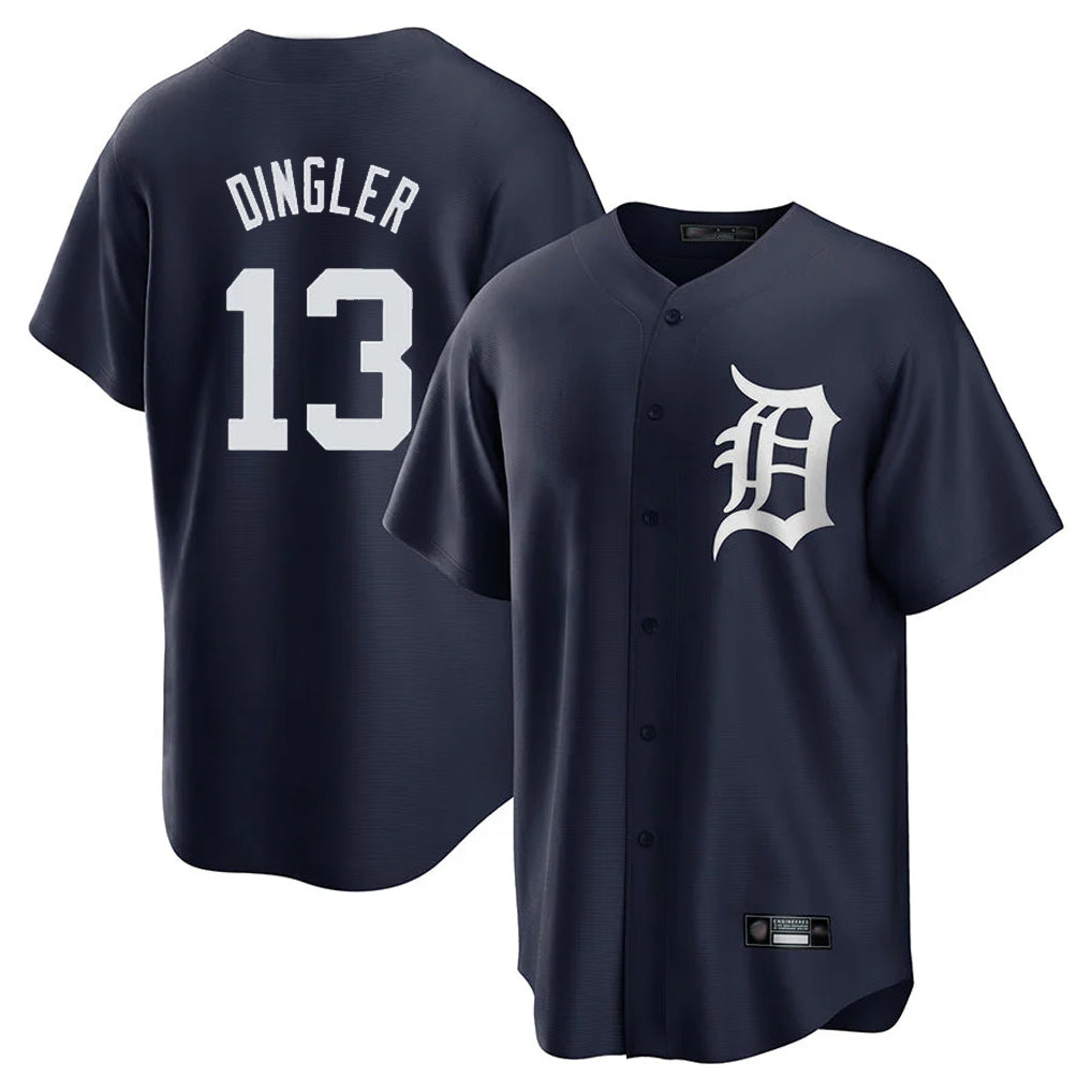 Mdoa D.Tigers #13 Dillon Dingler Player Navy Game Home Stitched Jerseys