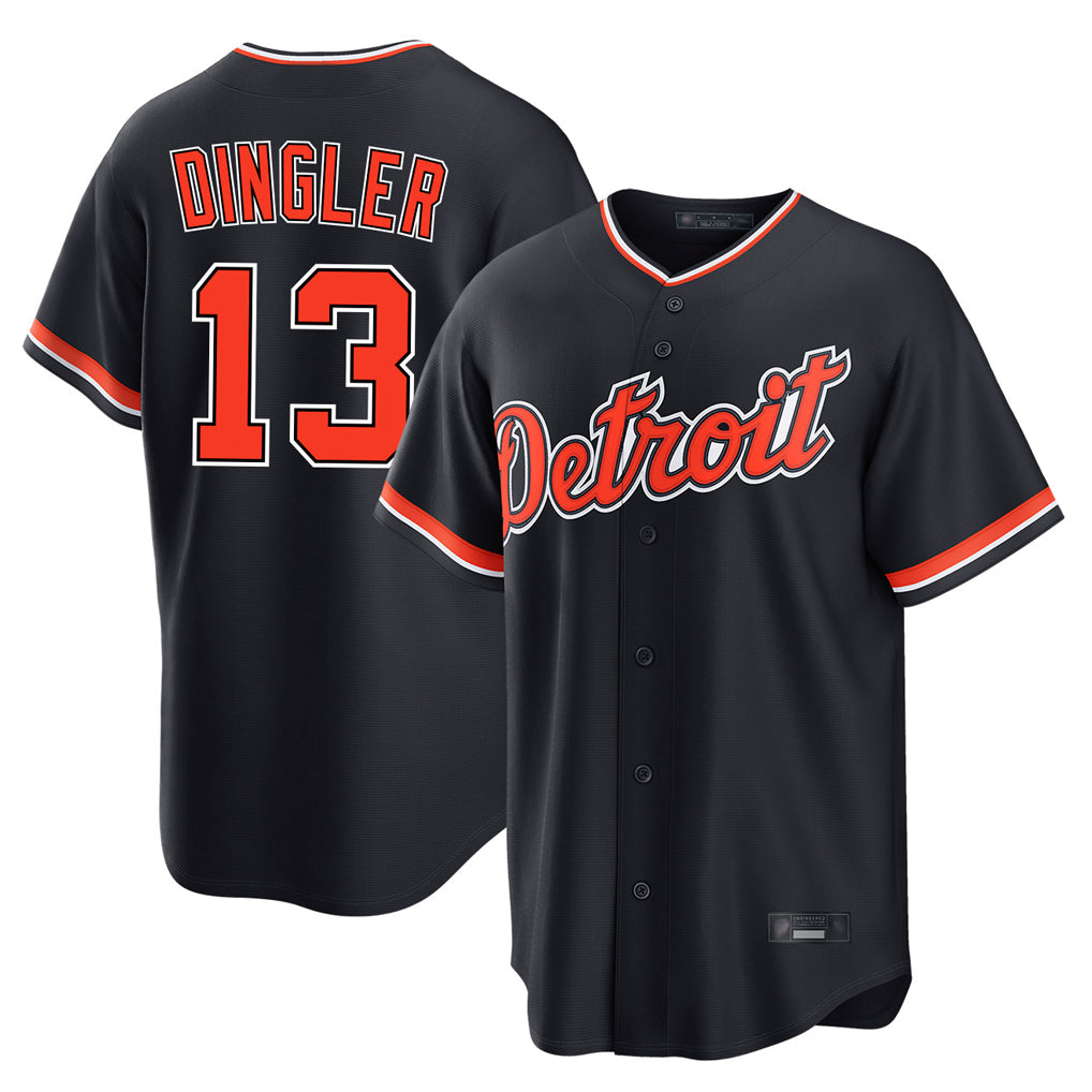 Mdoa D.Tigers #13 Dillon Dingler Player Navy Home Game Stitched Jerseys