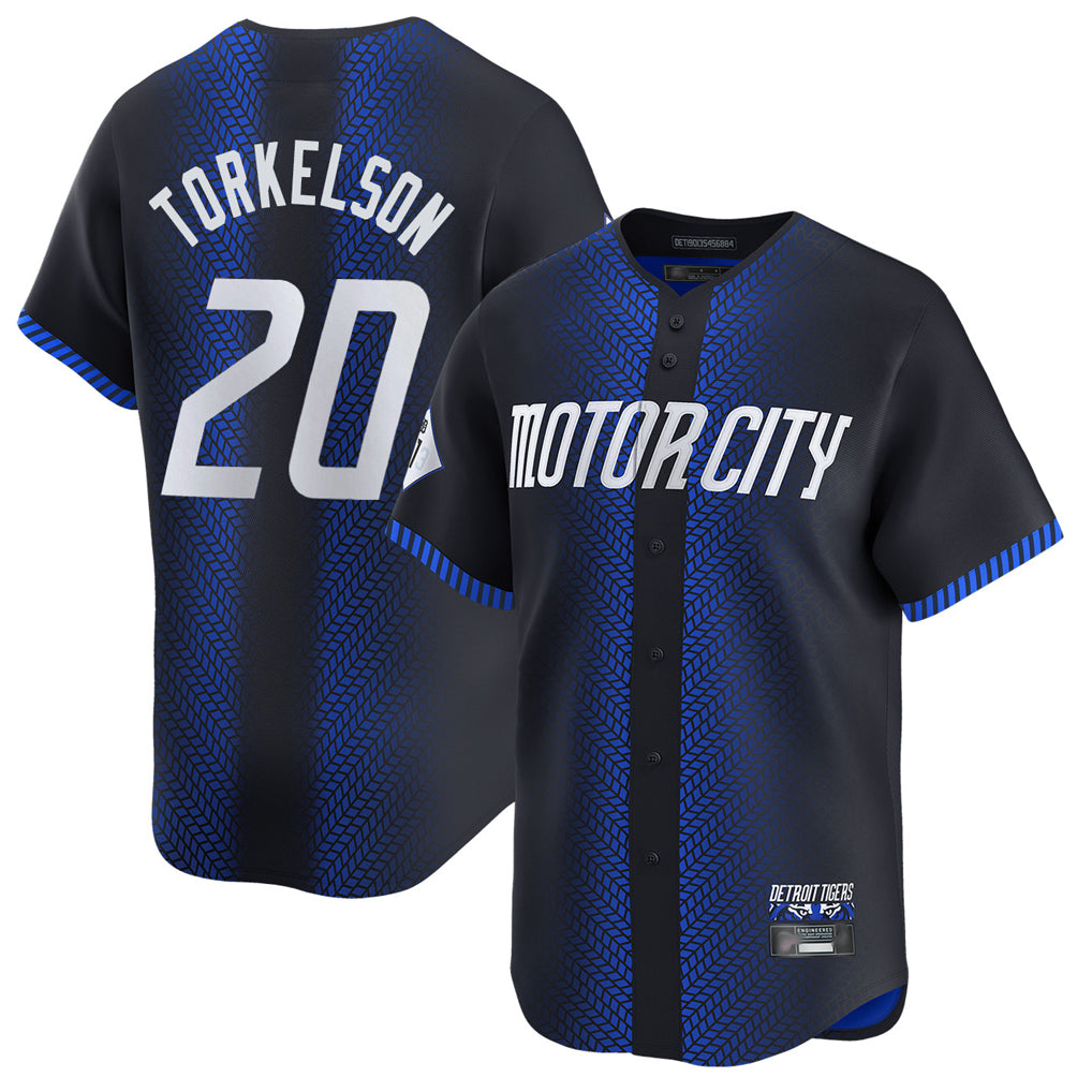 Mdoa D.Tigers #20 Spencer Torkelson Player Navy City Connect Home Limited Stitched Jerseys