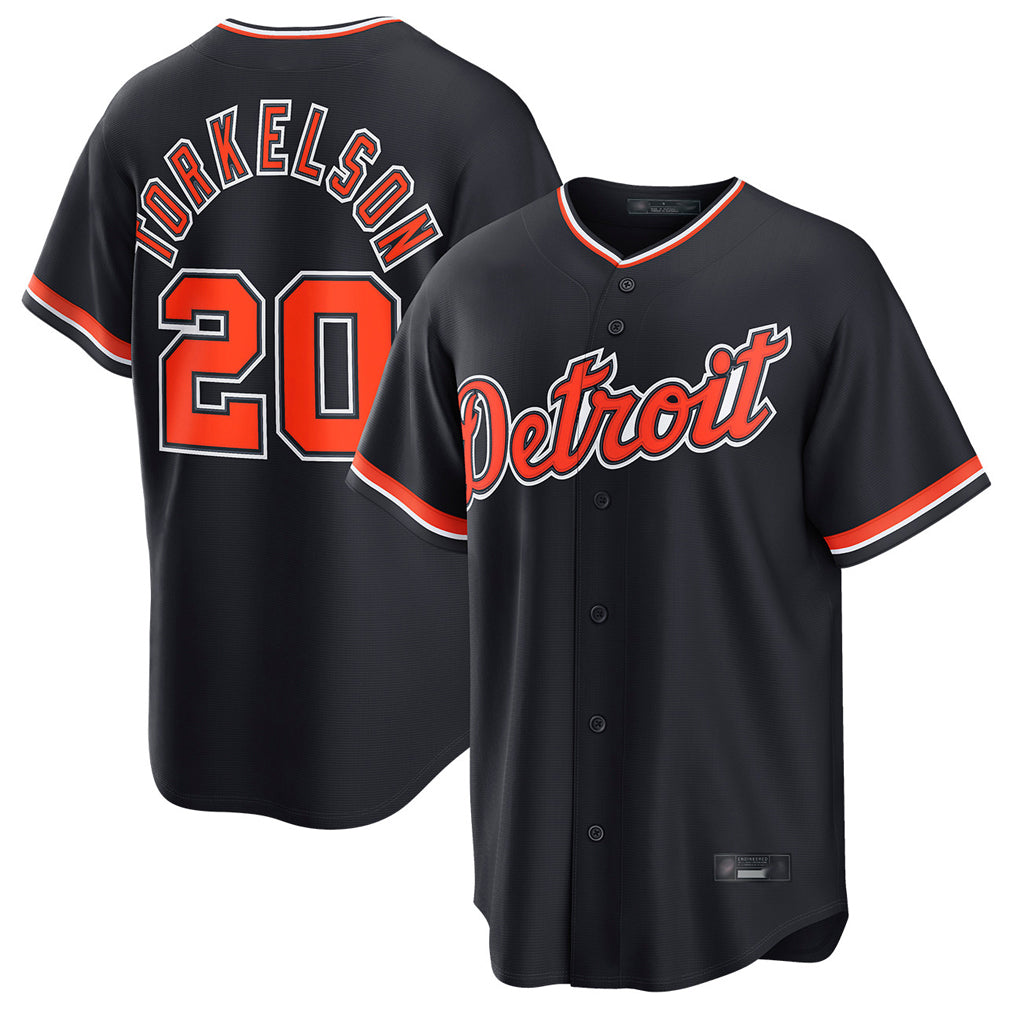 Mdoa D.Tigers #20 Spencer Torkelson Player Navy Home Game Stitched Jerseys