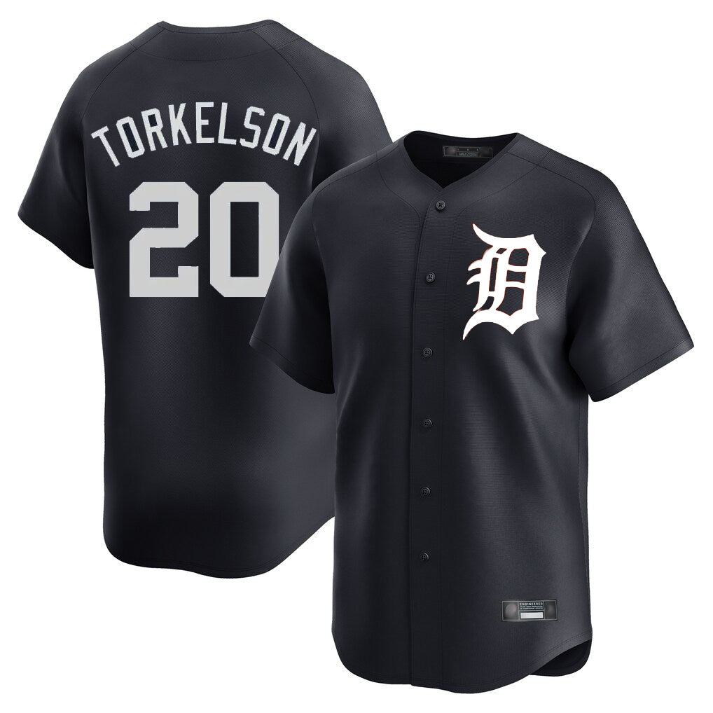 Mdoa D.Tigers #20 Spencer Torkelson Player Navy Home Limited Game Stitched Jerseys
