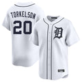 Mdoa D.Tigers #20 Spencer Torkelson Player White Home Limited Stitched Jerseys