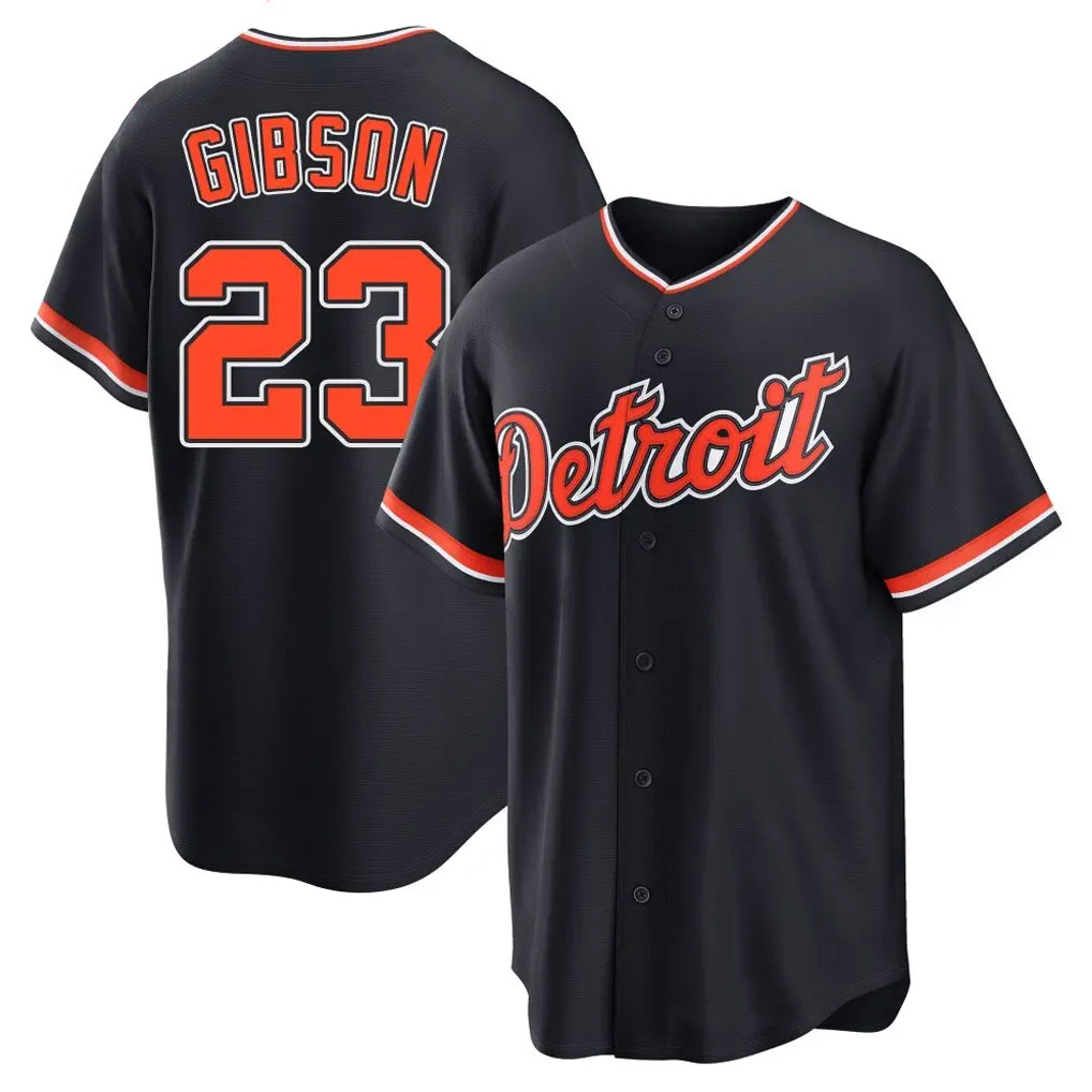 Mdoa D.Tigers #23 Kirk Gibson Player Navy Home Game Stitched Jerseys