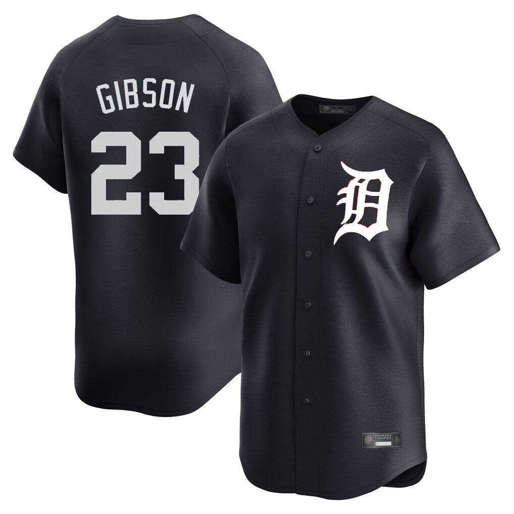 Mdoa D.Tigers #23 Kirk Gibson Player Navy Home Limited Game Stitched Jerseys