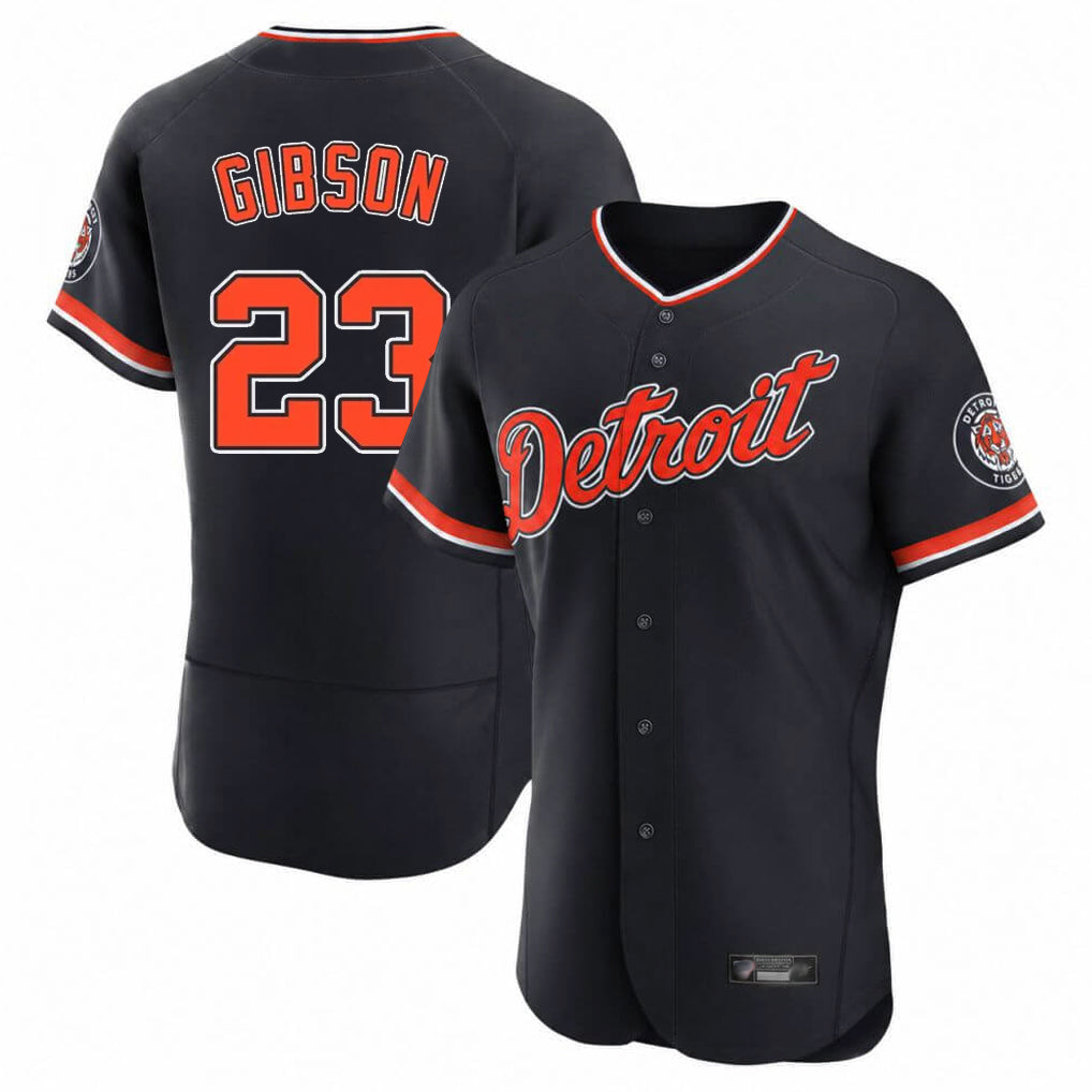 Mdoa D.Tigers #23 Kirk Gibson Player Navy Limited Elite Home Game Stitched Jerseys