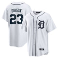 Mdoa D.Tigers #23 Kirk Gibson Player White Home Game Stitched Jerseys
