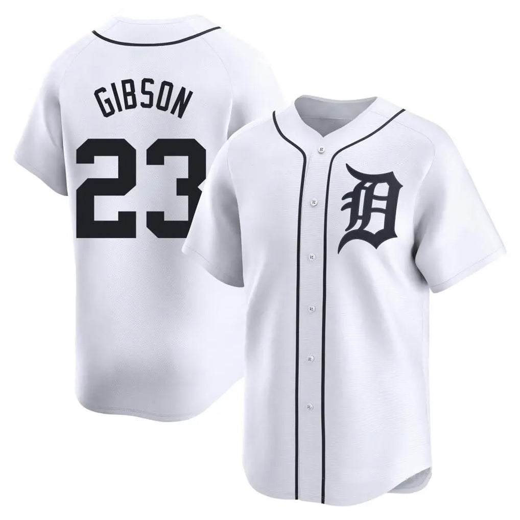 Mdoa D.Tigers #23 Kirk Gibson Player White Home Limited Stitched Jerseys