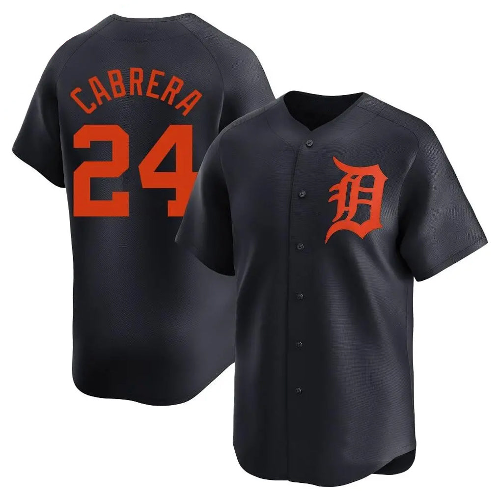 Mdoa D.Tigers #24 Miguel Cabrera Player Navy Home Limited Stitched Jerseys