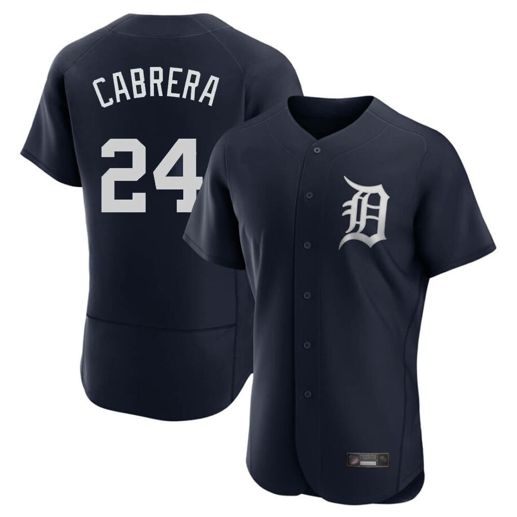 Mdoa D.Tigers #24 Miguel Cabrera Player Navy Limited Elite Home Stitched Jerseys
