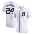 Mdoa D.Tigers #24 Miguel Cabrera Player White Limited Elite Home Stitched Jerseys