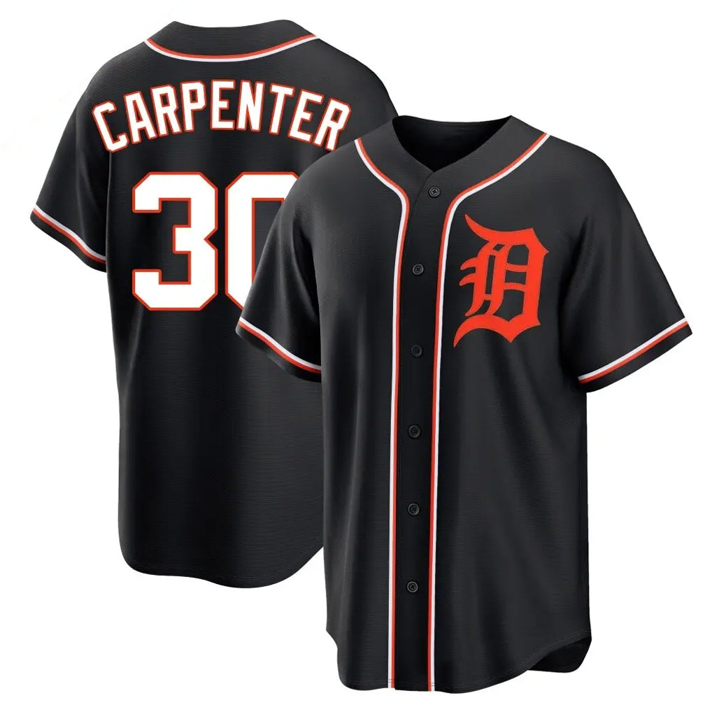 Mdoa D.Tigers #30 Kerry Carpenter Player Black Fashion Out Home Game Stitched Jerseys