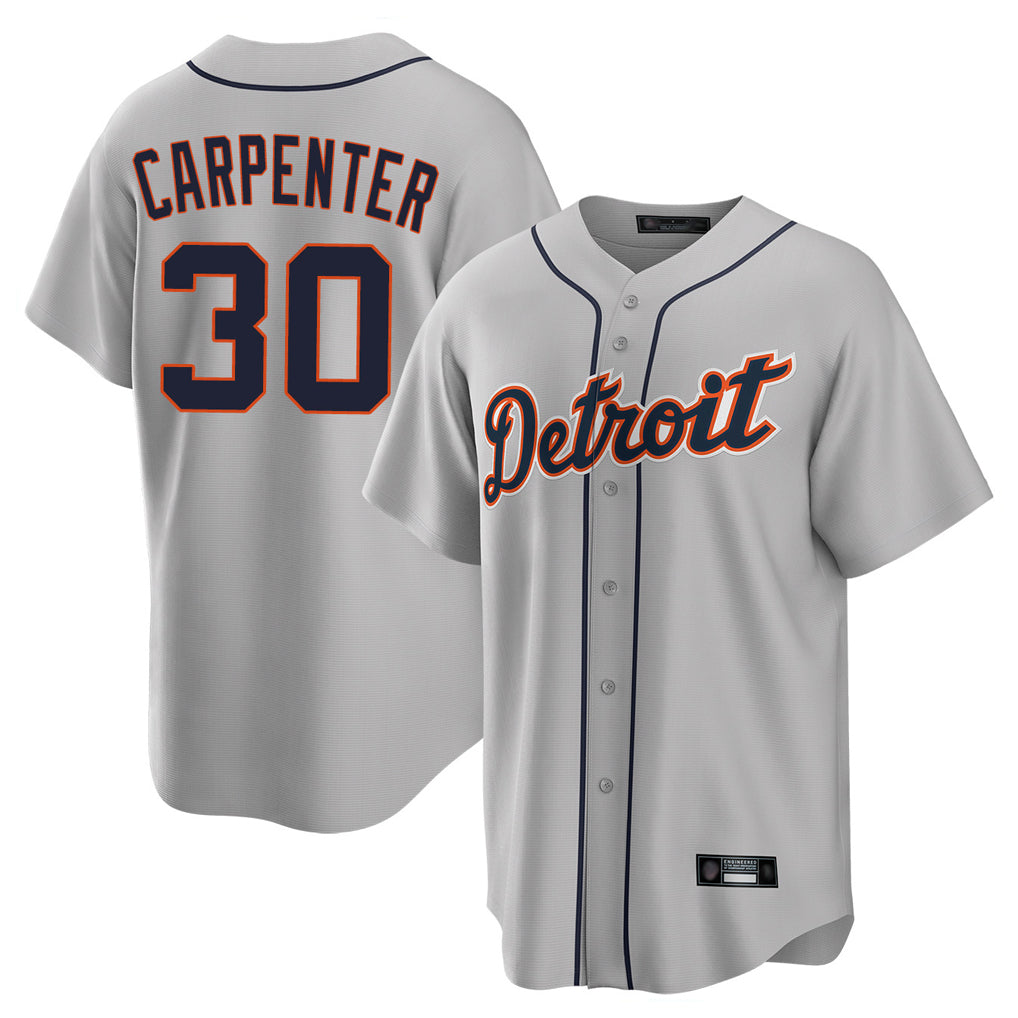 Mdoa D.Tigers #30 Kerry Carpenter Player Gray Home Game Stitched Jerseys