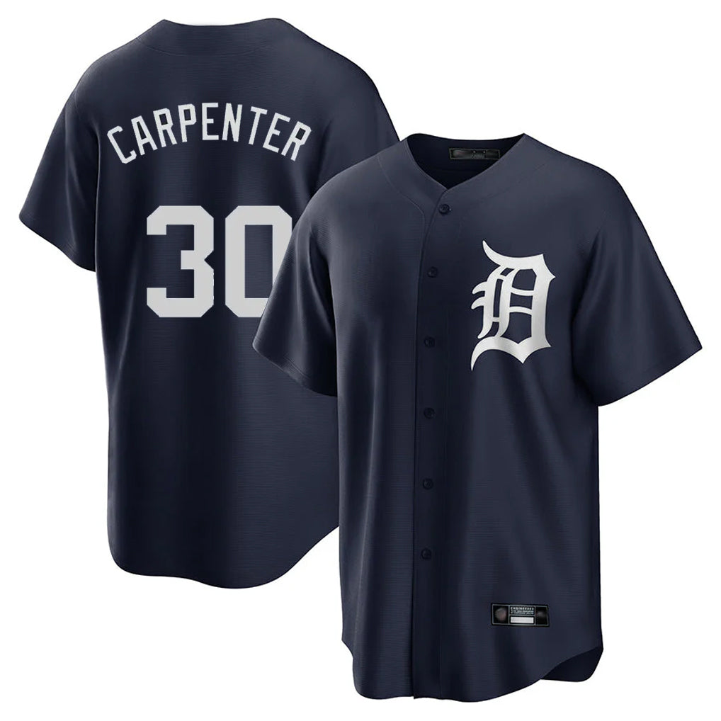 Mdoa D.Tigers #30 Kerry Carpenter Player Navy Game Home Stitched Jerseys