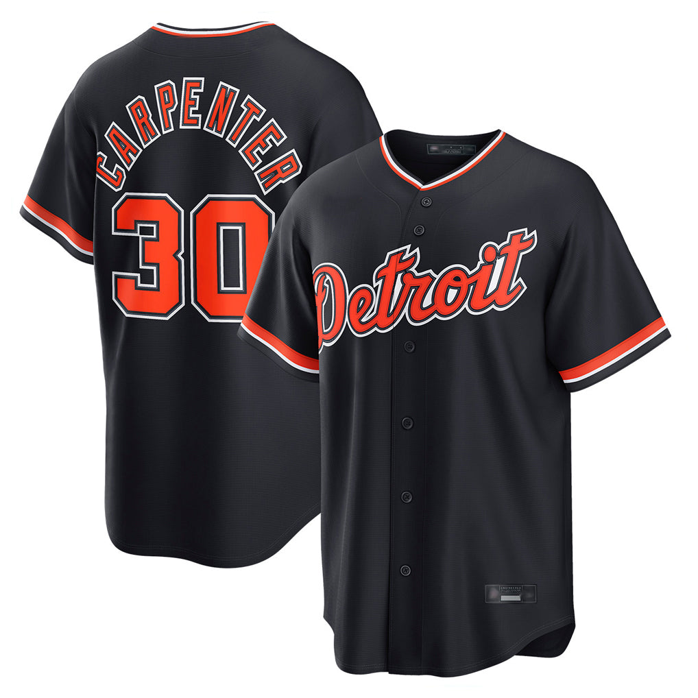 Mdoa D.Tigers #30 Kerry Carpenter Player Navy Home Game Stitched Jerseys