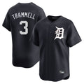 Mdoa D.Tigers #3 Alan Trammell Player Navy Home Limited Game Stitched Jerseys