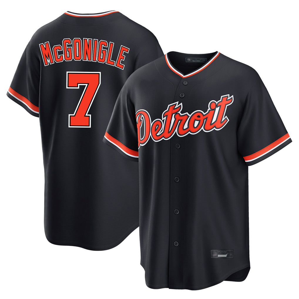 Mdoa D.Tigers #7 Kevin McGonigle Player Navy Home Game Stitched Jersey
