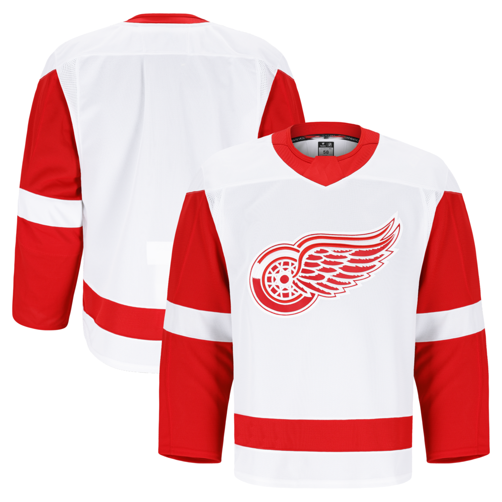 Mdoa D.Red wings White Away Authentic Pro Jerseys
