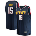 Mdoa D.Nuggets #15 Nikola Jokic Navy Fast Break Player Jerseys - Icon Edition
