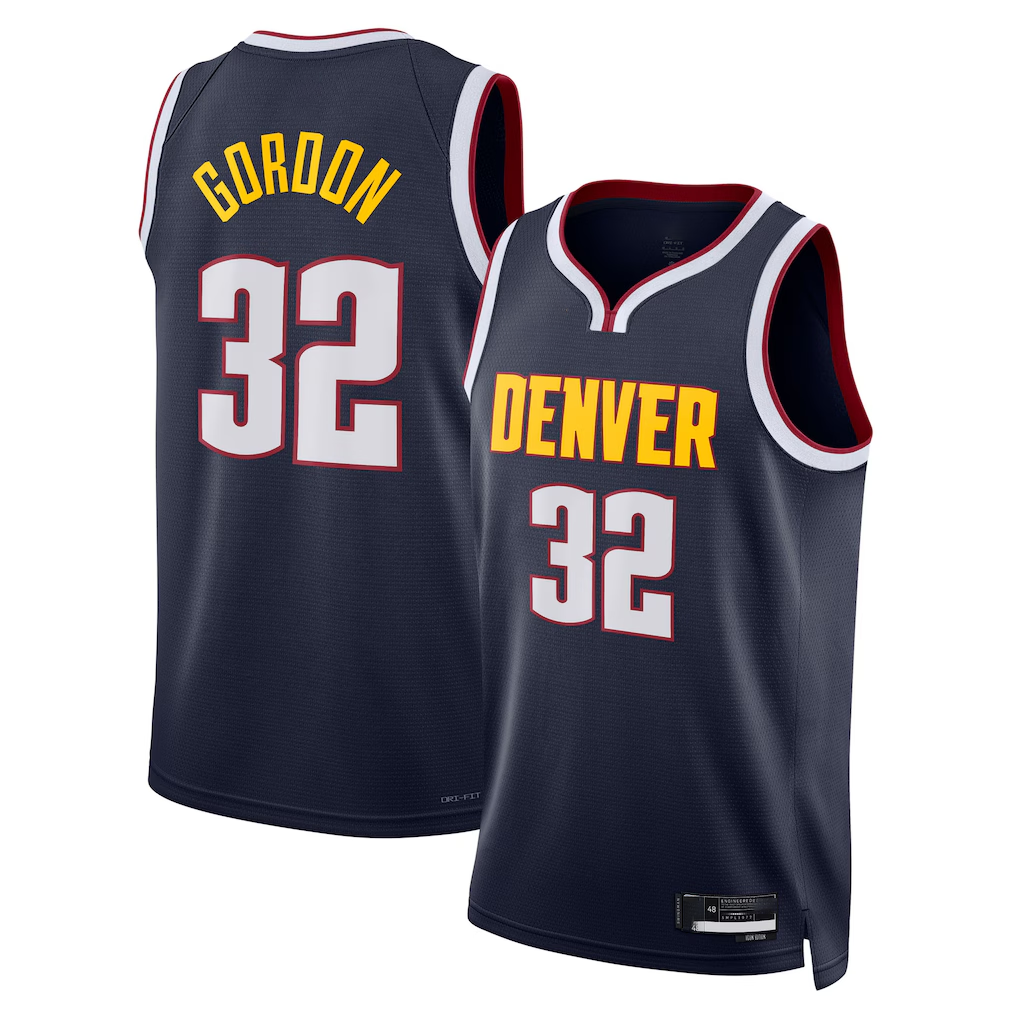 Mdoa D.Nuggets #32 Aaron Gordon Navy Swingman Replica Jerseys - Icon Edition