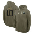 Mdoa GB.Packers #10 Jordan Love Player Olive Salute to Service Pullover Hoodies Limited Stitched Jerseys