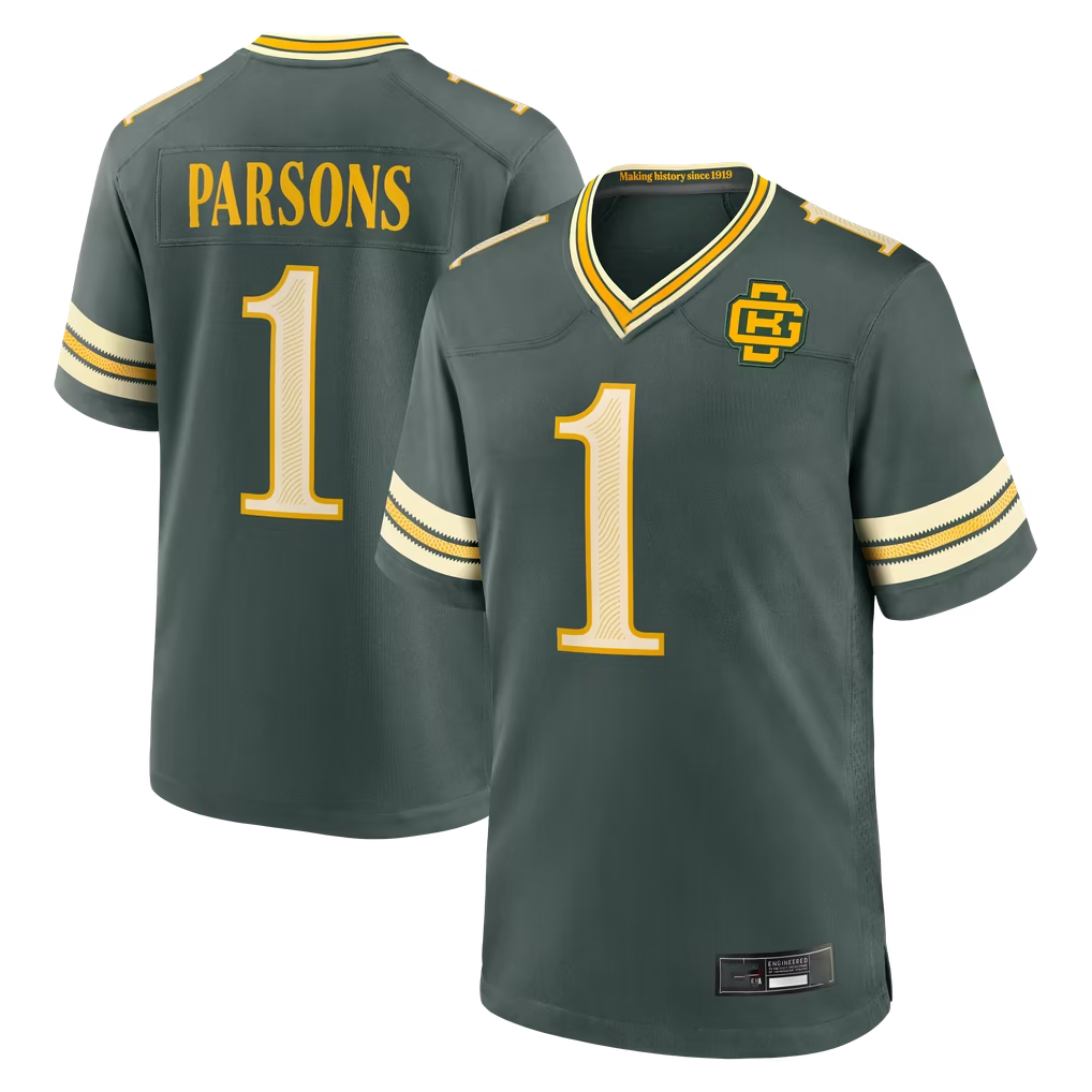 Mdoa GB.Packers #1 Micah Parsons Green 2026 Rivalries Collection Game Stitched Jerseys