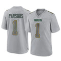 Mdoa GB.Packers #1 Micah Parsons Player Gray Atmosphere Fashion Home Game Stitched Jerseys