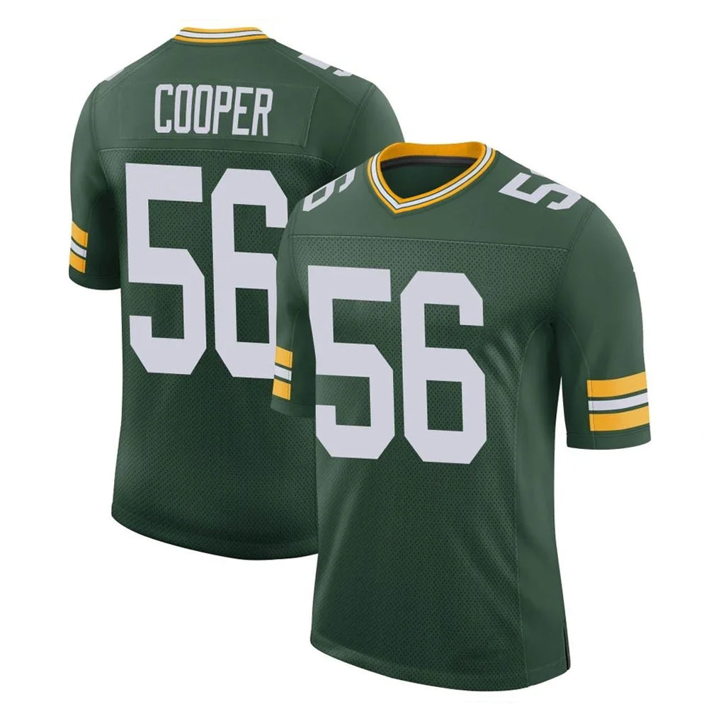Mdoa GB.Packers #56 Edgerrin Cooper Player Green Limited Classic Home Game Stitched Jerseys