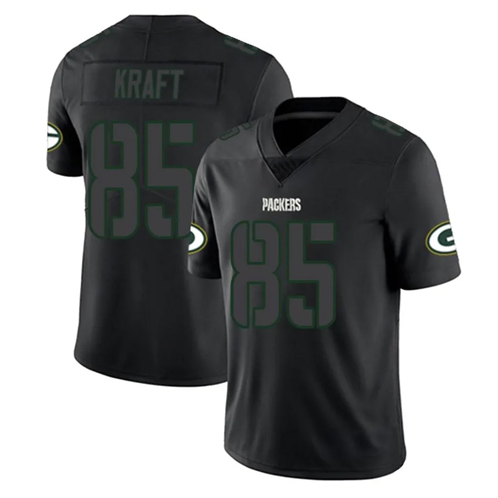 Mdoa GB.Packers #85 Tucker Kraft Player Black Impact Limited Home Game Stitched Jerseys