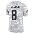 Mdoa GB.Packers #8 Josh Jacobs Player Limited Arctic Camo Salute to Service Stitched Jerseys