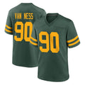 Mdoa GB.Packers #90 Lukas Van Ness Player Green Alternate Home Game Stitched Jerseys
