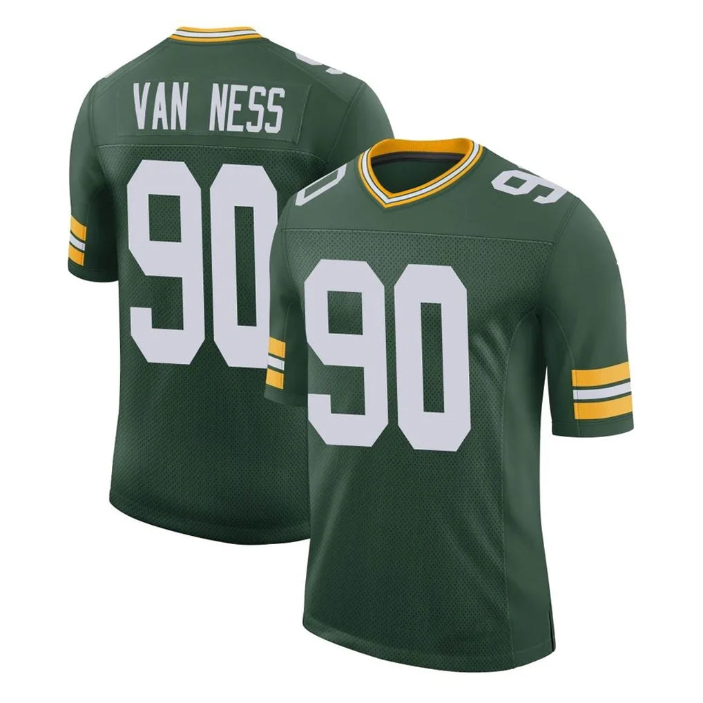 Mdoa GB.Packers #90 Lukas Van Ness Player Green Limited Classic Home Game Stitched Jerseys