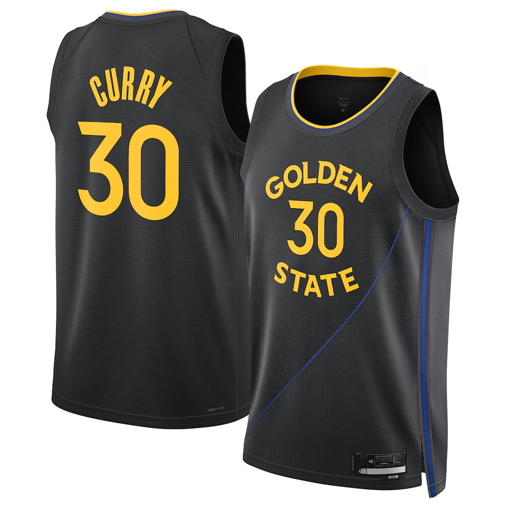 Mdoa G.State Warriors #30 Stephen Curry Black 202425 Swingman Jerseys - Statement Edition