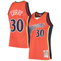 Mdoa G.State Warriors #30 Stephen Curry Mitchell & Ness Orange Hardwood Classics Swingman Jerseys