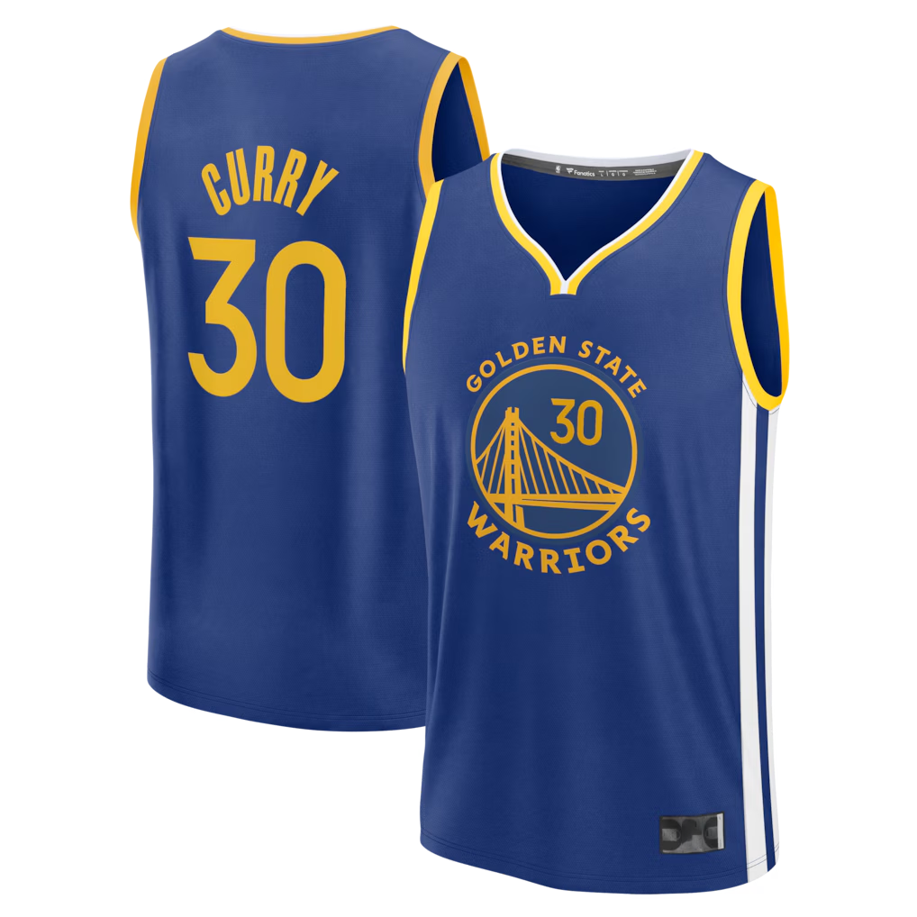Mdoa G.State Warriors #30 Stephen Curry Royal Fast Break Replica Jerseys - Icon Edition