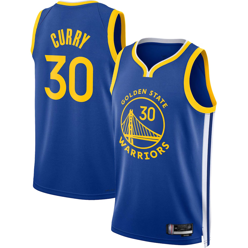 Mdoa G.State Warriors #30 Stephen Curry Royal Swingman Jerseys - Icon Edition