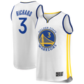 Mdoa G.State Warriors #3 Will Richard White Fast Break Replica Player Jerseys - Association Edition