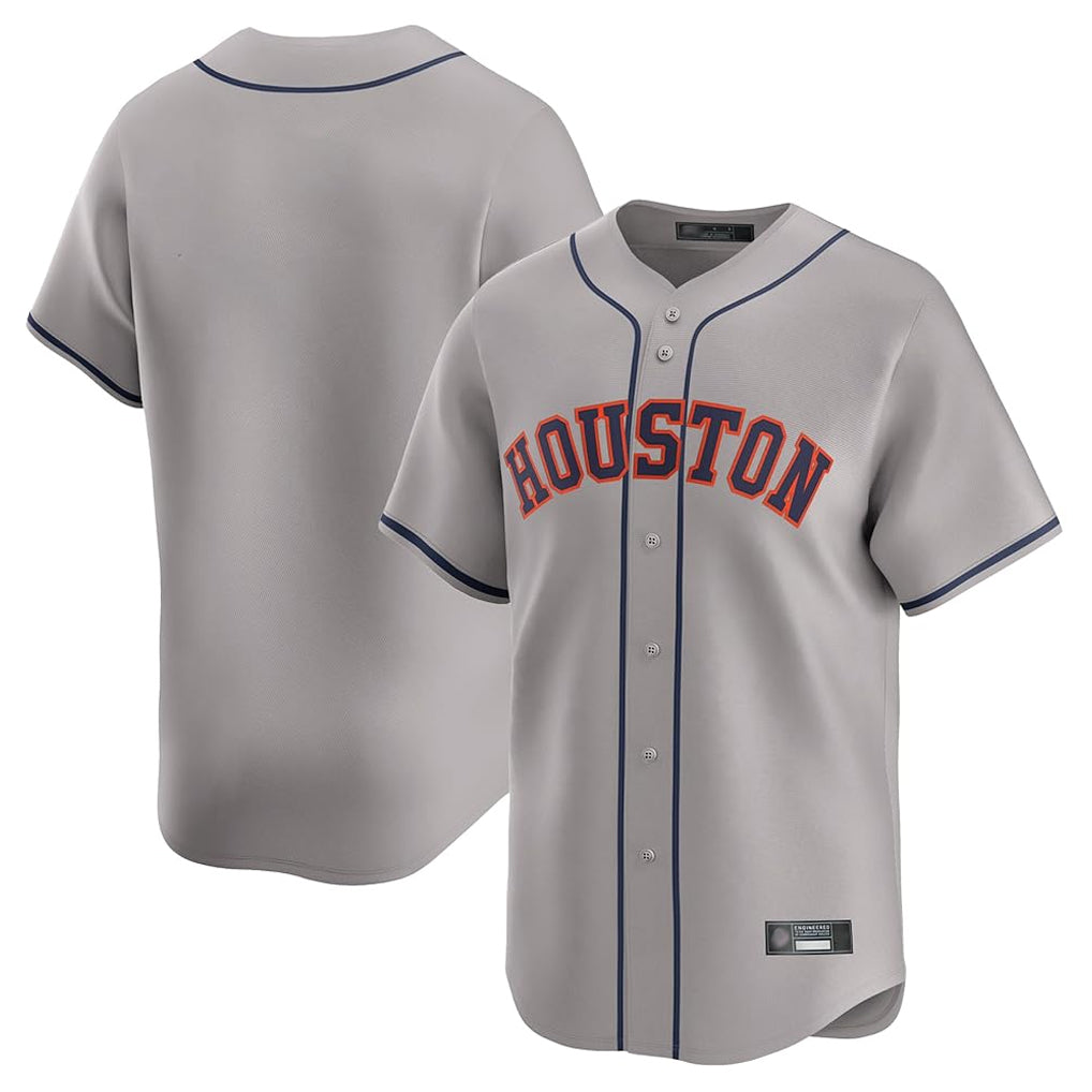 Mdoa H.Astros Gray Home Limited Blank Player Stitched Jerseys