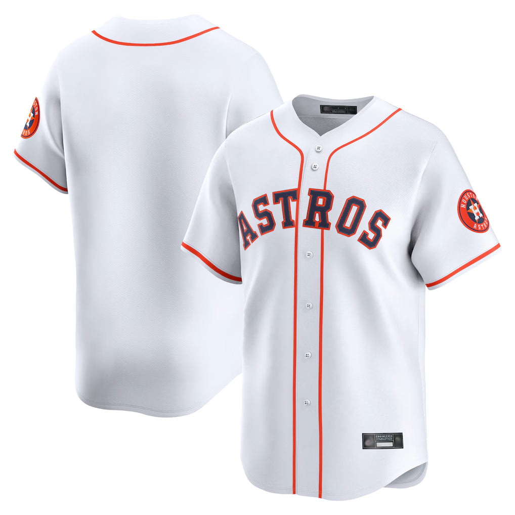 Mdoa H.Astros White Home Limited Blank Player Stitched Jerseys