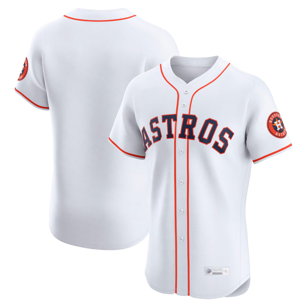 Mdoa H.Astros White Home Limited Elite Blank Player Stitched Jerseys