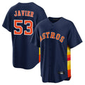 Mdoa H.Astros #53 Cristian Javier Player Navy Home Game Stitched Jerseys
