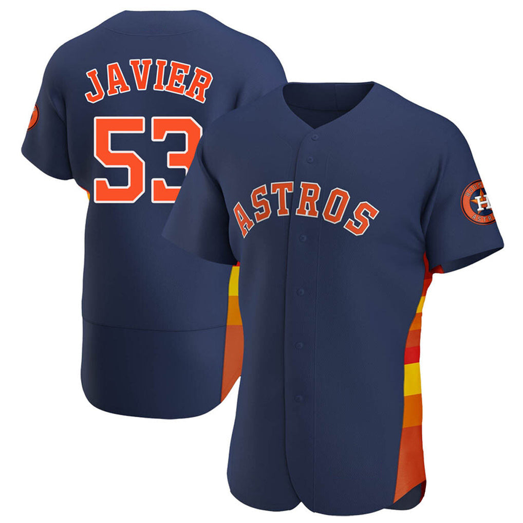 Mdoa H.Astros #53 Cristian Javier Player Navy Home Limited Elite Stitched Jerseys