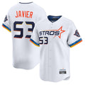 Mdoa H.Astros #53 Cristian Javier Player White City Connect Limited Home Stitched Jerseys